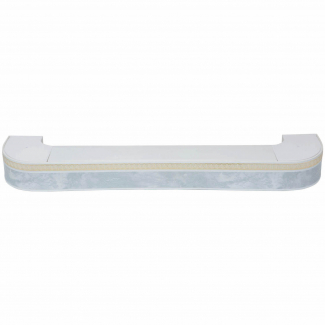 Пластиковый потолочный карниз для штор Греция, трехрядный, белый мрамор, 240 см