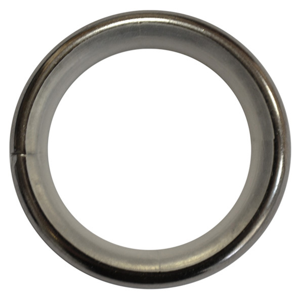 Кольцо для карниза 28 мм, серебро, 10 шт в упаковке - фото Wikidecor.ru