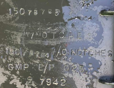 Накладка бaгажника Chevrolet Express 1998-2021 15078765 ; 15265341 ; 15015552 ; 25824287 ; 15964015 ; 15988321 ; 15265341 ; 15150857