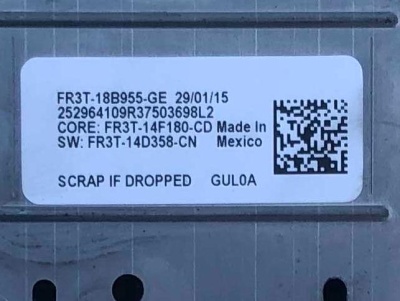 Навигационный дисплей Ford Mustang 2015 FR3Z 10D885 GD ; FR3T 18B955 GD/GE